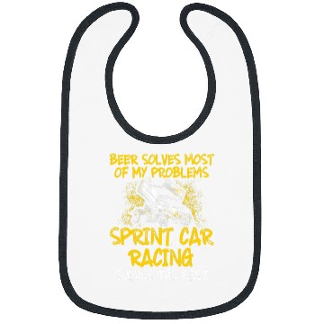 Discover Beer Fun Beer Sprint Car Racing Beer Solves Race Track Racer Bibs