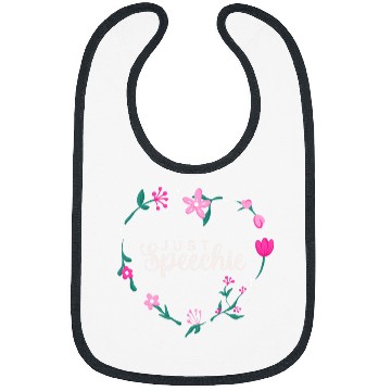 Discover Speech Language Pathologist Therapy Just Speechie Floral SLP Bibs