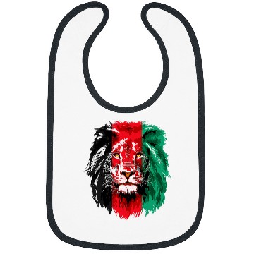 Discover Lion Pet Afghanistan Flag Lion frees Afghanistan Bibs