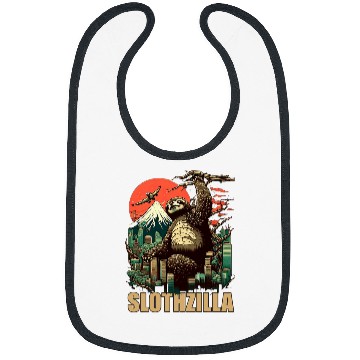 Discover Sloth Pet Japan Kaiju Sloth Slothzilla Bibs