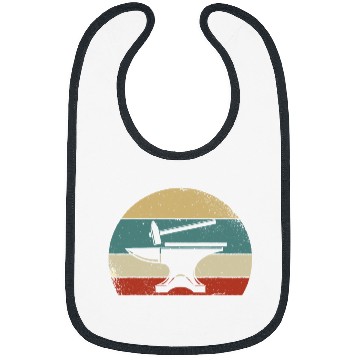 Discover Blacksmith Job Blacksmithing Funny Retro Blacksmith Anvil Ironworker Bibs