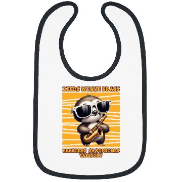 Discover Sloth Pet Reeds Weave Brass Breathes Saxophones Tapestry Sloth Bibs