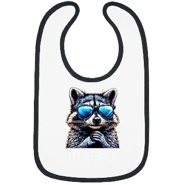 Discover Raccoon Pet I Love Trash Raccoon Bibs