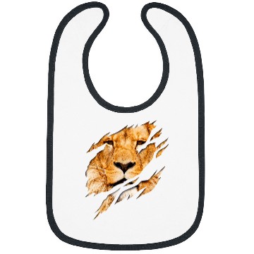 Discover Lion Pet Aesthetic Lion with Ripped Effect Bibs