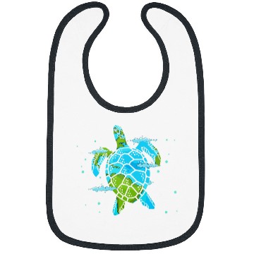 Discover Turtle Pet Earth Day Save Earth Sea Turtle Save the Planet Bibs