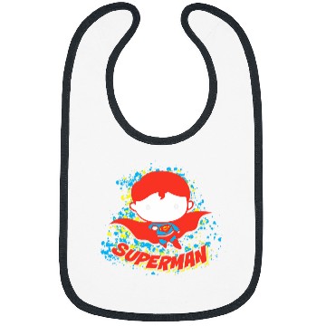 Discover DC Comics Superman Chibi Kawaii Graffiti Superhero Icon Bibs
