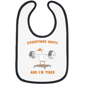Discover Duck Pet Everything Hurts And I m Tired Duck 3 Bibs