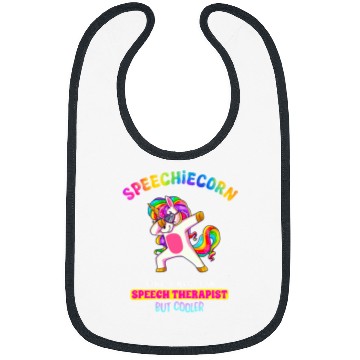 Discover Speech Language Pathologist Funny Speech Unicorns Therapy Bibs