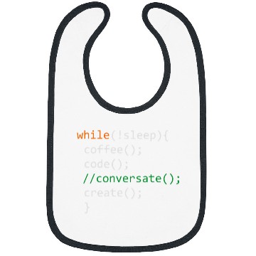 Discover Coffee Fun Code Create Computer Science Programming Geek Bibs