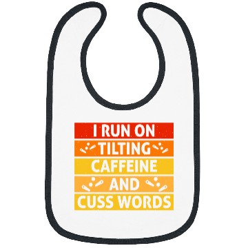 Discover Coffee Fun Pinball Machine Flipper Run on Tilting caffeines Cuss Words Bibs