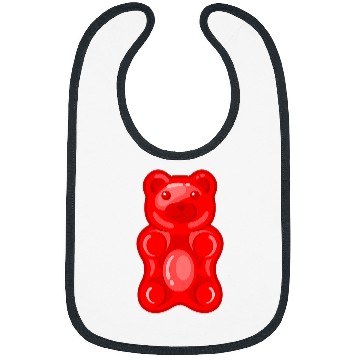 Discover Bear Pet Red Gummy Bear Candy Bibs