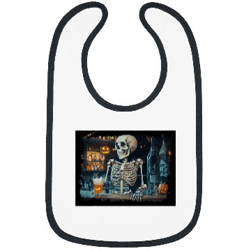 Discover Scary Bartender Halloween Skeletons Monster Beer Bourbon Bibs