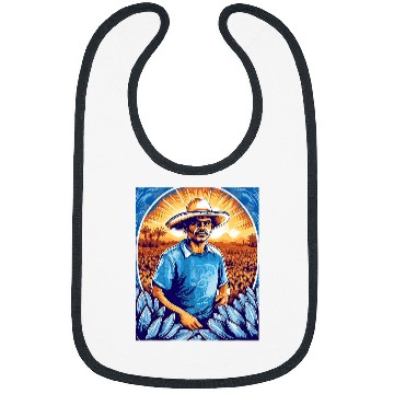 Discover Wines Fun Agave Farmer Blue Agave Plant Mexican Tequila Farm Farming Bibs