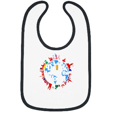 Discover Beer Fun Vacation Drinking Countries International National Beer Day Bibs