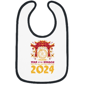 Discover Dragon Pet Chinese Year of the Dragon Chinese New Years Eve Zodiac 2 Bibs
