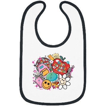 Discover Retro Groovy Happy 100 Days of School Disco Ball Teacher Bibs