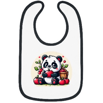 Discover Panda Pet Apple Picking Autumn Bibs