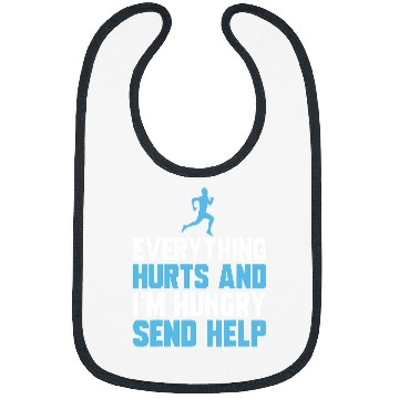Discover Funny Running Everything Hurts Im Hungry Marathon Runner Bibs