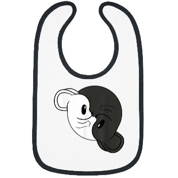 Discover Hamster Pet Yin Yang sign hamster balance symbol mice Ying Yang Bibs