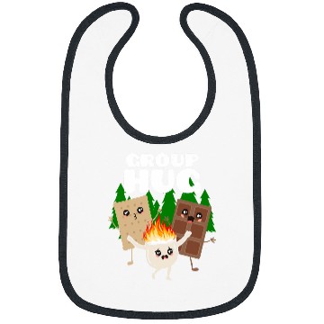 Discover Group Hug Smores Marshmallow Chocolate Funny Camping Gift Bibs