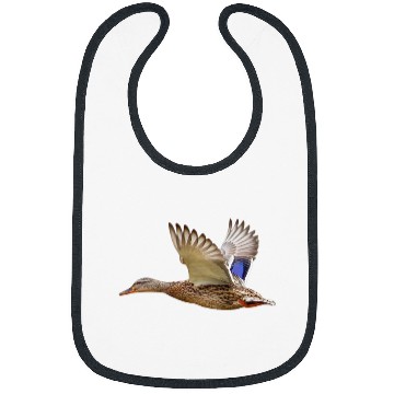 Discover Duck Pet Mallard Duck in Flight Ornithology Bibs