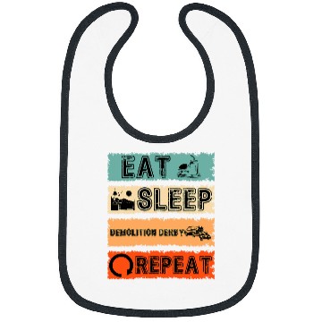 Discover Eat Sleep Demolition Derby Repeat Sports Cycle Bibs