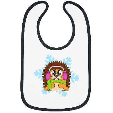 Discover Hedgehog Pet Christmas Balls Winter Snowflake Snow Bibs