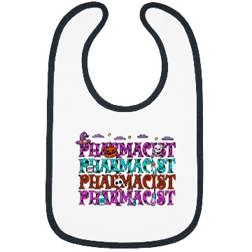 Discover Pharmacist Halloween Repeat Spooky Pharmacy Technician Bibs