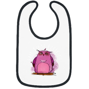 Discover Coffee Fun But First Coffee Funny Coffee Lover Owl Bibs