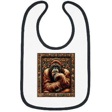 Discover Lion Pet Artwork Elegant Tapestry Motif Style 4 Bibs