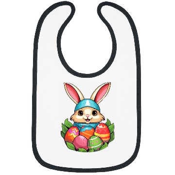 Discover Easter Bunny Rabbit Easter Day Egg Hunting 1 Bibs