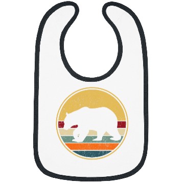 Discover Bear Pet Retro Brown Bear vintages Grizzly Bear 2 Bibs