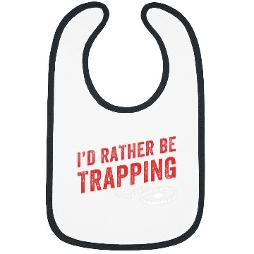 Discover ID Rather Be Trapping Funny Trap Hunting Trapper Men Bibs