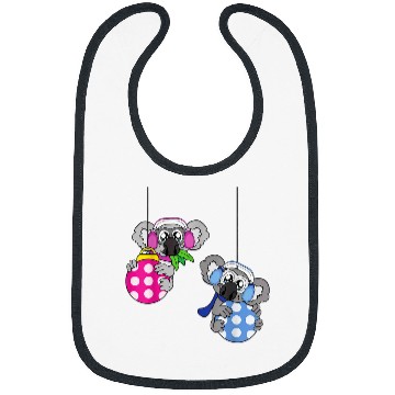 Discover Koala Pet bear Christmas Balls Winter Snow Bibs