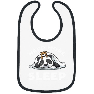 Discover Panda Pet Need More Sleep Panda Sleeping With Stuffed Animal Napping Bibs