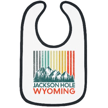 Discover Jackson Hole Wyoming Nature Hiking Outdoors Retro Bibs