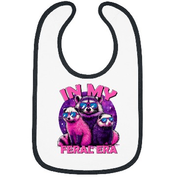 Discover Raccoon Pet In My Feral Era Awesome Raccoon Cringe Meme Funny Raccoon Bibs
