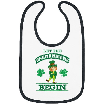 Discover Beer Fun Saint Patrick Let The Shenanigans Begin Green Beer Drinking Bibs