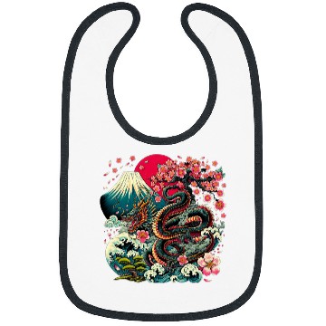 Discover Dragon Pet Tokyo Dragon Japanese Asian 80s Japan Dragon Retro Vintage Bibs