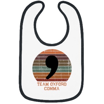 Discover Police Job Team Oxford Comma vintages Circle Funny Grammar Police Bibs