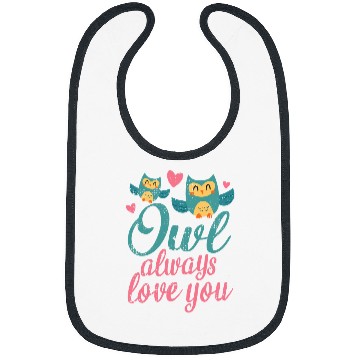 Discover Owl Pet Always Love You Funny Cute Owls Valentines Day Retro Bibs