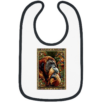 Discover Lion Pet Artwork Elegant Tapestry Motif Style Bibs