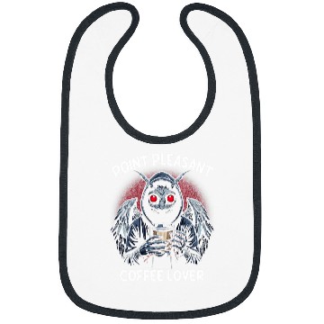 Discover Coffee Fun Point Pleasant Coffee Lover Cryptid Mothman Bibs