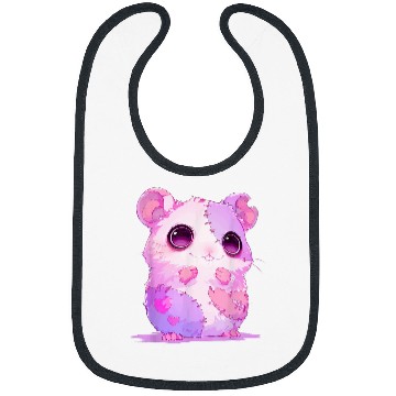 Discover Hamster Pet Kawaii Pastel Goth Creepy Cute Zombie Patchwork Hamster Bibs