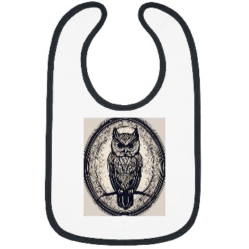Discover Owl Pet Shadowed Owl Silent Night Observer Bibs