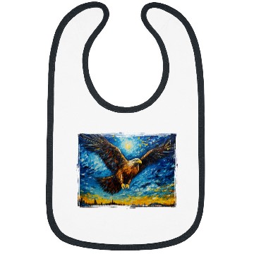 Discover Majestic Flying American Bald Eagle Bibs