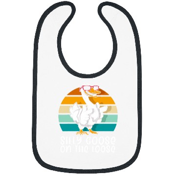 Discover Silly Goose on the Loose Funny Silly Person Goose Lover Bibs