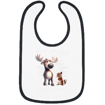 Discover Squirrel Pet Moose and Squirrel Funny SPN Bibs