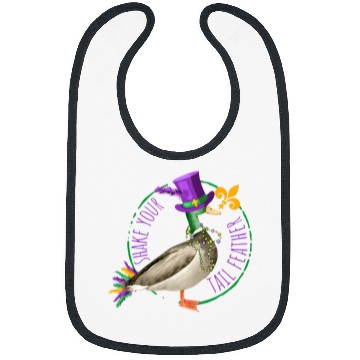 Discover Shake Your Tail Feather Mardi Gras Duck Hunting Bibs