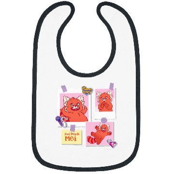 Discover Panda Pet Turning Red Red Panda Mei Grid Bibs